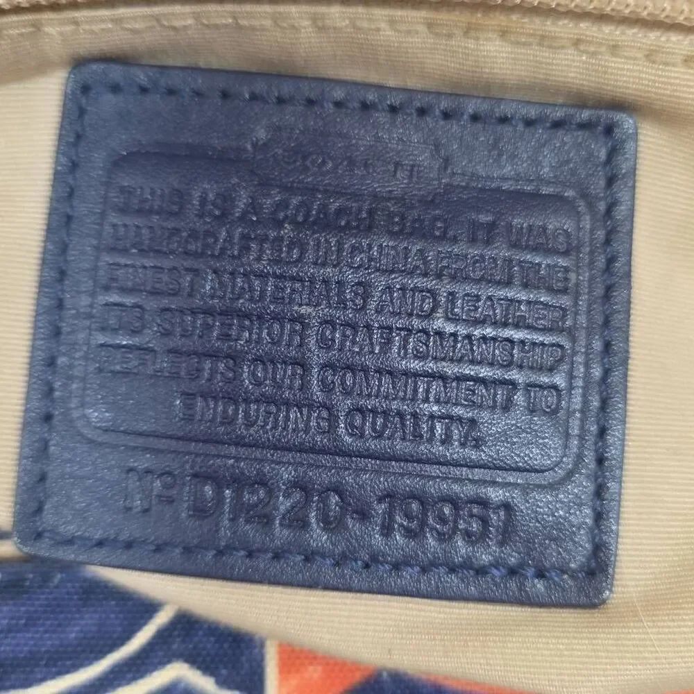 Coach Legacy Heritage Candace Carryall Signature Satchel F19951 Multicolor - Picture 16 of 16